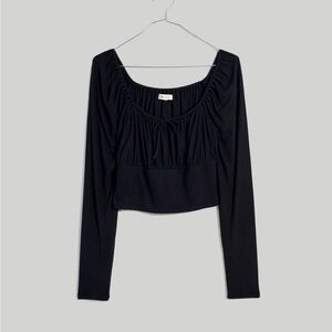 New Madewell ribbed long sleeve crop